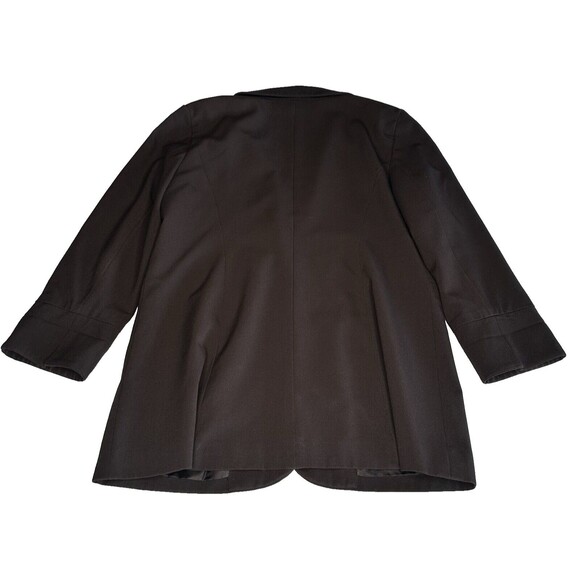Susan Graver One Button Smart Ponte Knit Blazer Jacket Brown Work Casual Size S - Picture 9 of 9